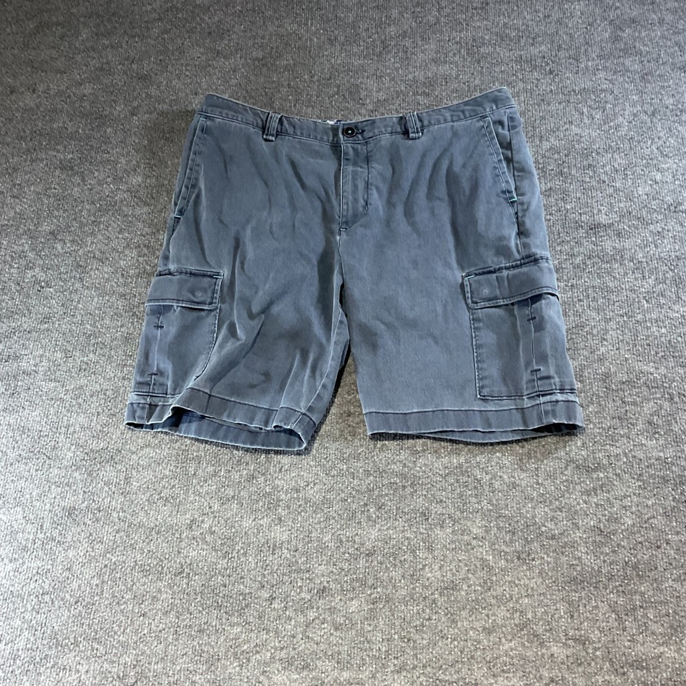 Tommy Bahama Boracay Cargo Shorts Mens 36 Gray Cotton Blend Casual Tropical